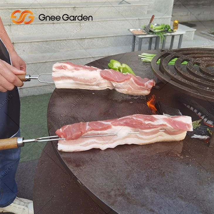 Corten Steel BBQ Grill Outdoor Garden Decoration