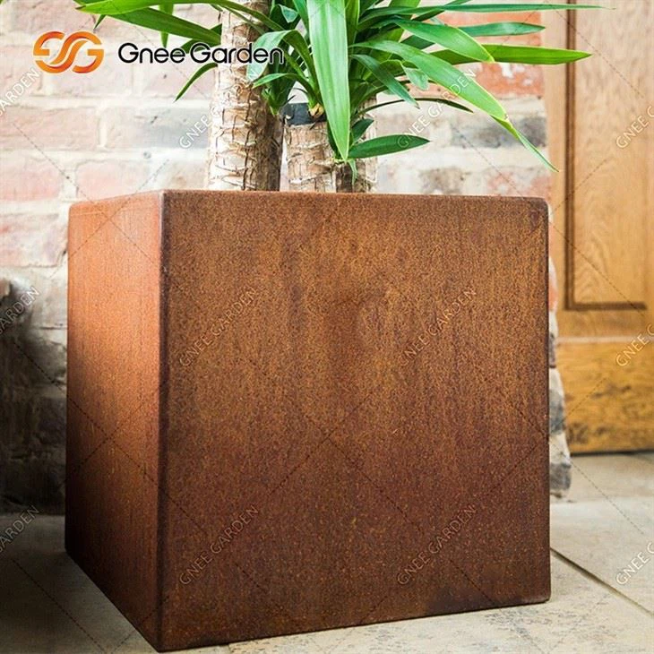 Garden Corten Steel Garden Flowerpots