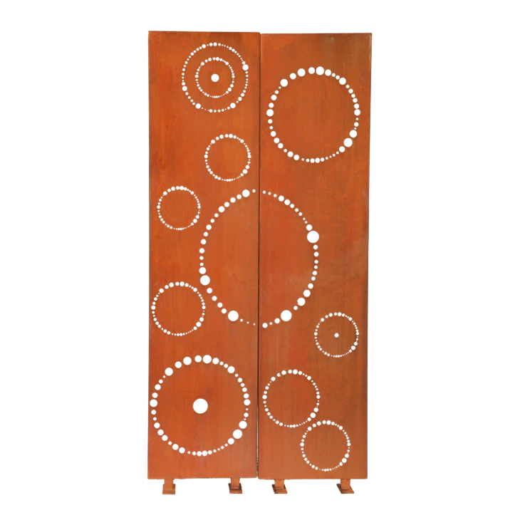 Garden Privacy Screen And Rusty Look Gardening Panels