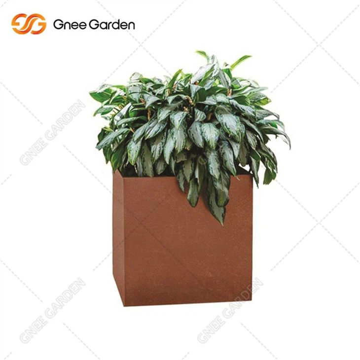 Metal Garden Corten Steel Flowerpot For Sale