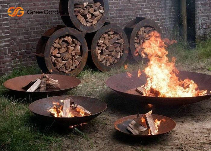 Gril Barbeciw Cegin Awyr Agored Fodern Powlen Dân Barbeciw Dur Plancha