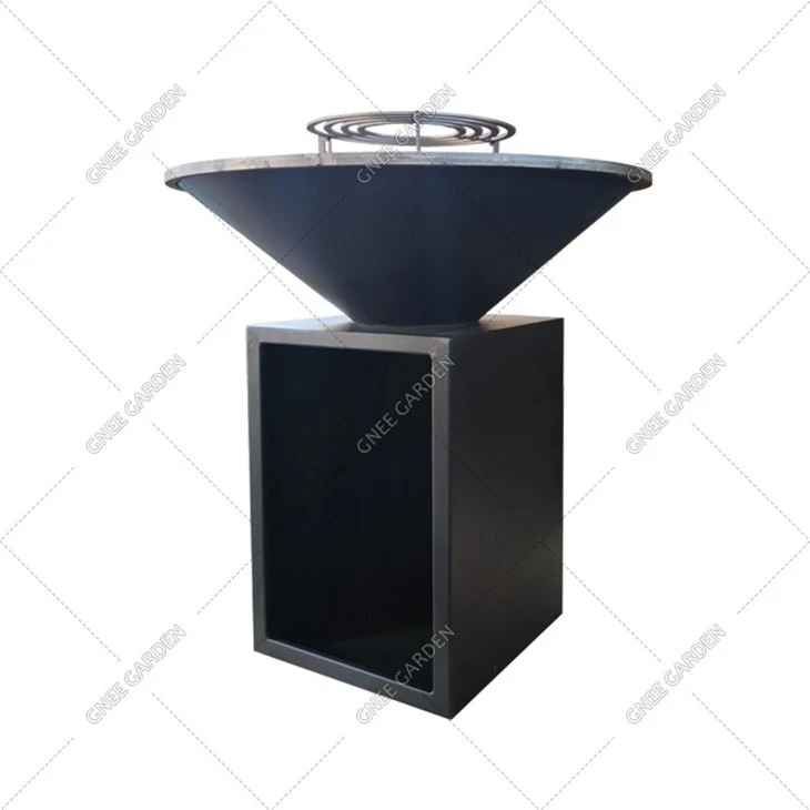 Outdoor Grill Ring 100cm Corten Steel Fire Bowl Barbecue