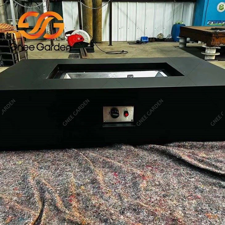 corten steel gas fire pit