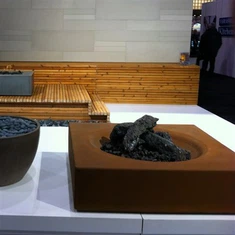 Pwll Tân Corten Steel Cube GN-FP-310