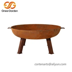 Pyllau BBQ Llosgi Pren Dur Corten