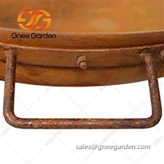 Stof Llosgi Coed Dur Corten Pwll Tân Patio Awyr Agored