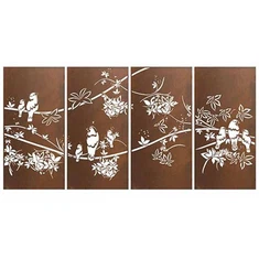 Rhanwyr Ystafell Sgriniau Addurno Dur Corten A Ffens